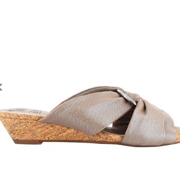 IMPO REXINE WEDGE SANDALS Memory Foam 8.5 - Picture 3 of 12